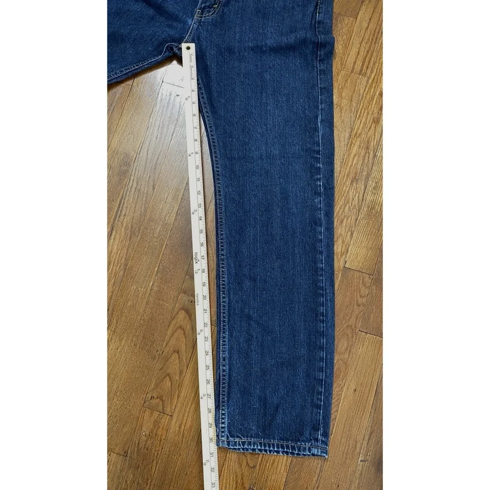 Levi's 505 Men's Regular Fit Denim Jeans 34x32‎ (Fits 34x30) Blue Dark Wash
